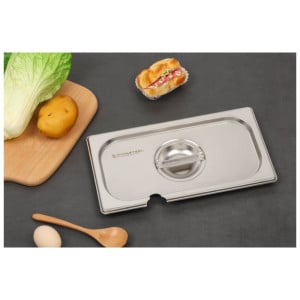 Coperchio GN 1/3 Dynasteel in acciaio inossidabile professionale per la ristorazione