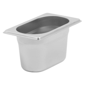 Bac Gastro GN 1/9 Inox - Profondità 100 mm - 1 L - Dynasteel