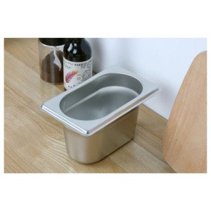 Bac Gastro GN 1/9 Inox - Profondità 100 mm - 1 L - Dynasteel