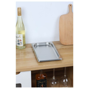 Bac Gastro GN 1/3 Inox - Profondità 20 mm - 0,6 L - Dynasteel