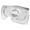 Coperchio GN 1/9 Dynasteel in acciaio inox per contenitori gastronorm