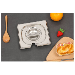 Coperchio GN 1/6 in Acciaio Inox - Dynasteel