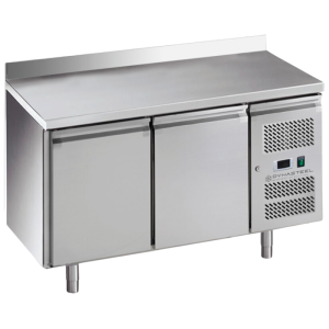 2-Door GN1/1 Refrigerated Table - Depth 700 with Backsplash - Dynasteel