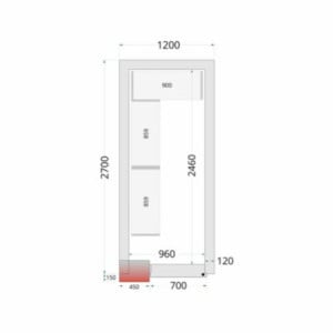 Cella Frigorifera Negativa TEFCOLD - 1200 x 2700: Stoccaggio facile ed economico con consegna gratuita