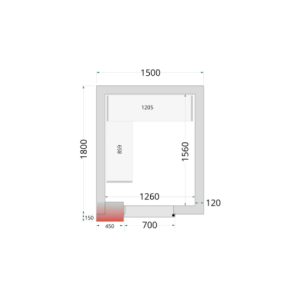 Cella Frigorifera NegativaTEFCOLD - 1500 x 1800 | Prestazioni ottimali e stoccaggio generoso