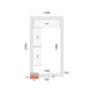 Cella frigorifera negativa TEFCOLD - 1500 x 2700: ottimizzata, efficiente e modulare.