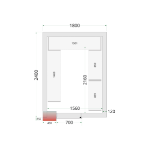 Camera Frigorifera Negativa 1800x2400 - TEFCOLD: Stoccaggio ottimale per i professionisti della cucina