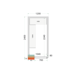 Cella Frigorifera Positiva TEFCOLD - 1200x2400mm | Stoccaggio professionale