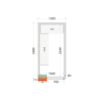 Cella Frigorifera Positiva TEFCOLD - 1200x2400mm | Stoccaggio professionale