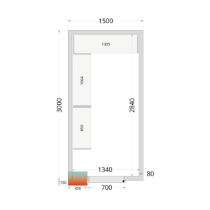 Camera Frigorifera Positiva - Dimensioni 1500x3000 - TEFCOLD | Soluzione di Stoccaggio per Professionisti della Cucina