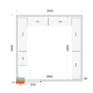 Cella Frigorifera Positiva TEFCOLD - 3000 x 3000 : Prestazioni e Durabilità
