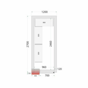 Kit Scaffalatura per Camera Fredda 1200 x 2700 | TEFCOLD - Stoccaggio ottimizzato e resistente alla lavastoviglie