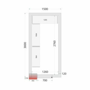 Kit Scaffalatura per Camera Fredda 1500 x 3000 | TEFCOLD - Risparmio di spazio e organizzazione ottimale