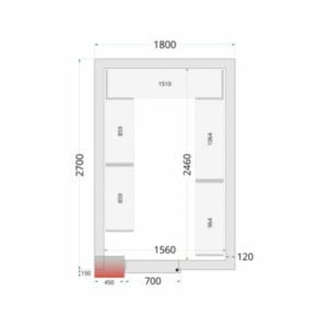 Cold Room Shelving Kit 1800x2700 TEFCOLD - Optimal Organization