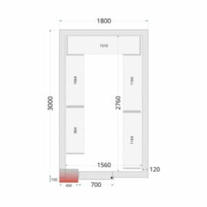 Kit Scaffalatura per Camera Fredda 1800 x 3000 | TEFCOLD: Organizzazione ottimizzata e resistenza eccezionale