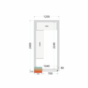 Kit Rayonnage Chambre Froide 1200x2400 - TEFcold : Espace de stockage optimisé avec fiabilité et style