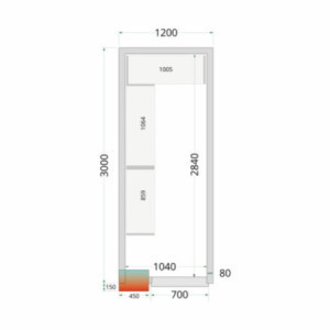 Kit Rayonnage Chambre Froide 1200x3000 TEFCOLD : Organisation optimisée et résistance totale