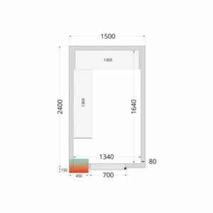 Kit Scaffalatura per Camera Fredda 1500 x 2400 TEFCOLD - Ottimizzazione dello spazio e organizzazione per i professionisti della