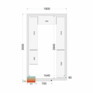 Kit Scaffalatura Camera Fredda 1800x3000 | Marca TEFCOLD