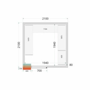 Ottimizza la tua cella frigorifera con il Kit Scaffalatura TEFCOLD - 2100x2100