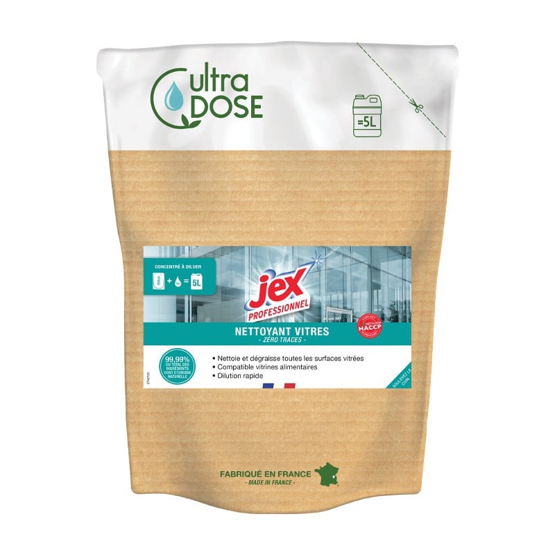 Detergente per Vetri Ultra Dose 5 L di Jex - Ecologico e Performante