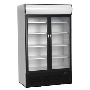 Vetrina Refrigerata Canopée, Porte Vetrate - TEFCOLD 645 L - Illuminazione interna, Temperatura ottimale