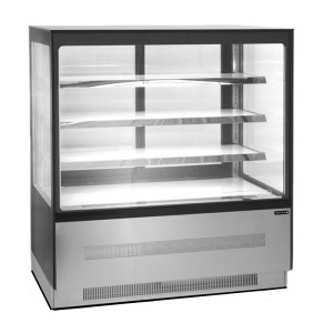 Vitrine Réfrigérée Comptoir 2 Portes Noire - 210 L | TEFCOLD LPD903F/BLACK