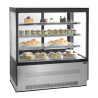 Refrigerated Display Counter 2 Doors Black - 210 L | TEFCOLD LPD903F/BLACK