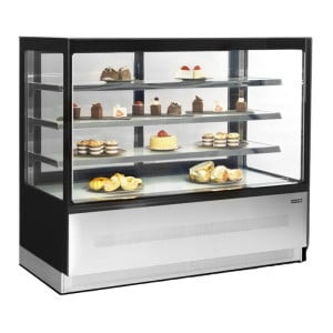 Refrigerated Display Counter 2 Doors Black - 400 L | TEFCOLD LPD1503F