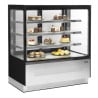 Vetrina Refrigerata Banco 2 Porte Vetrate Nere - TEFCOLD LPD1203F/BLACK | Fourniresto