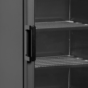 Vetrina Congelatore Statico Porta Vetrata Nera - 270 L TEFCOLD | Condensazione evitata, illuminazione LED, temperatura controlla