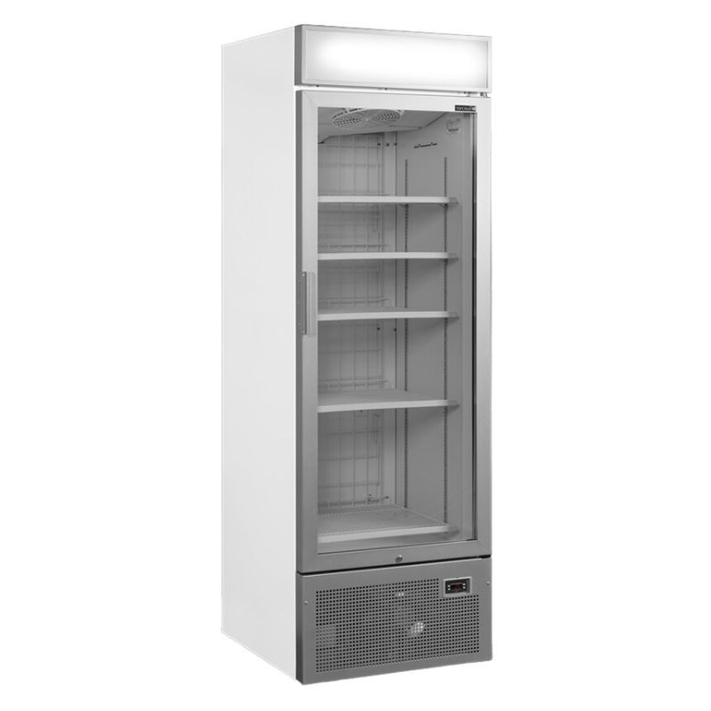 Vetrina Congelatore Porta Vetrata con Canopy Silver - 440L TEFCOLD: presentazione ottimale dei tuoi prodotti surgelati