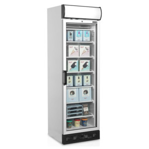 Vitrine Congélateur Porte Vitrée avec Canopée - 270 L TEFCOLD : Présentation optimale de vos produits surgelés