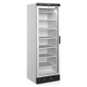 Freezer display case opening to the left - 270 L TEFCOLD: glass door, LED lighting, capacity 270 L