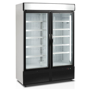 Vetrina Congelatore Verticale Bianca - 2 Porte in Vetro - 930 L TEFCOLD | Fourniresto