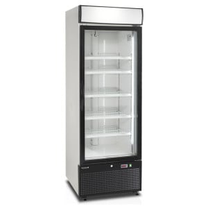 Vetrina congelatore verticale bianca - 1 porta in vetro - 412L - TEFCOLD