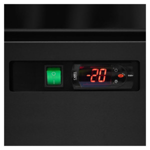 Vetrina Congelatore Verticale Nera - 702 L | TEFCOLD | Ideale per ristorazione professionale | Risparmio energetico, porte vetra