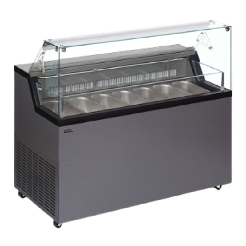 Vetrina Gelato con Coperchio di Servizio - TEFCOLD MIRABELLA 7 - 7x5L