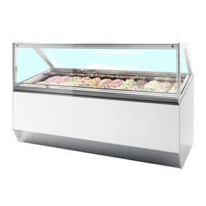 Vetrina Refrigerata Ventilata con Facciata Dritta - Tefcold Millennium ST24 | Fourniresto