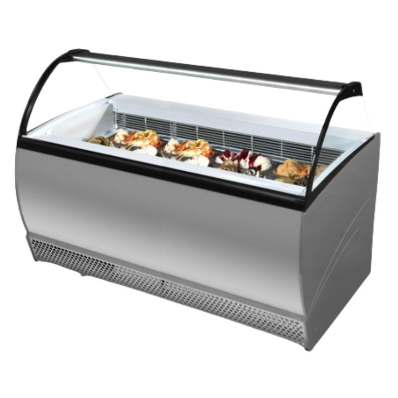 Vetrina Refrigerata con Parabrezza in Vetro Curvo - TEFCOLD ISABELLA 13LX