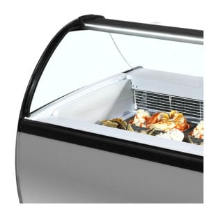 Vetrina Refrigerata con Parabrezza in Vetro Curvo - TEFCOLD ISABELLA 13LX