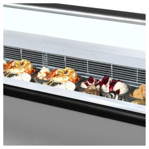 Vetrina Refrigerata con Parabrezza in Vetro Curvo - TEFCOLD ISABELLA 13LX