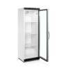 Armoire Réfrigérée Vitrée TEFCOLD - Blanc - 350 L : Stockage optimal pour denrées et visibilité produits.