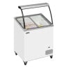 Chest Freezer with Curved Glass - 157 L | TEFCOLD | Stock-direct CHR