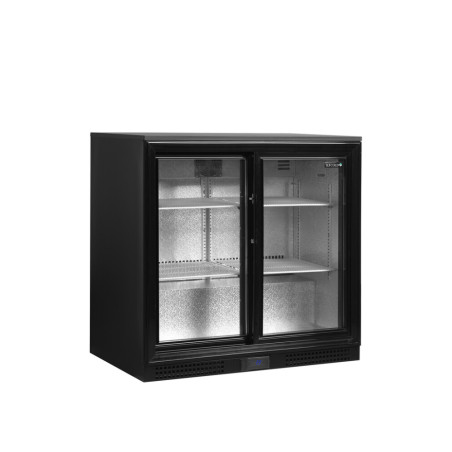 Retrobar Refrigerato 2 Porte Scorrevoli - 182 L - TEFCOLD: Stoccaggio professionale elegante e performante