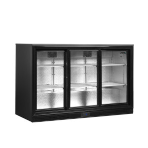 Retrobar Refrigerato 3 Porte in Vetro Scorrevoli - 278 L di TEFCOLD: Conserva efficacemente grazie alle sue porte in vetro scorr