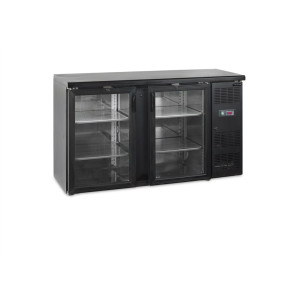 Refrigerated Back Bar 277L with Glass Doors - TEFCOLD: practical and efficient professional storage