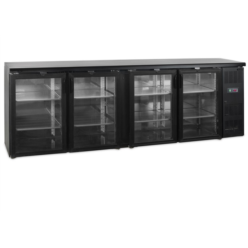 Retrobar Refrigerato 4 Porte in Vetro - 605 L | TEFCOLD: Prestazioni e Design