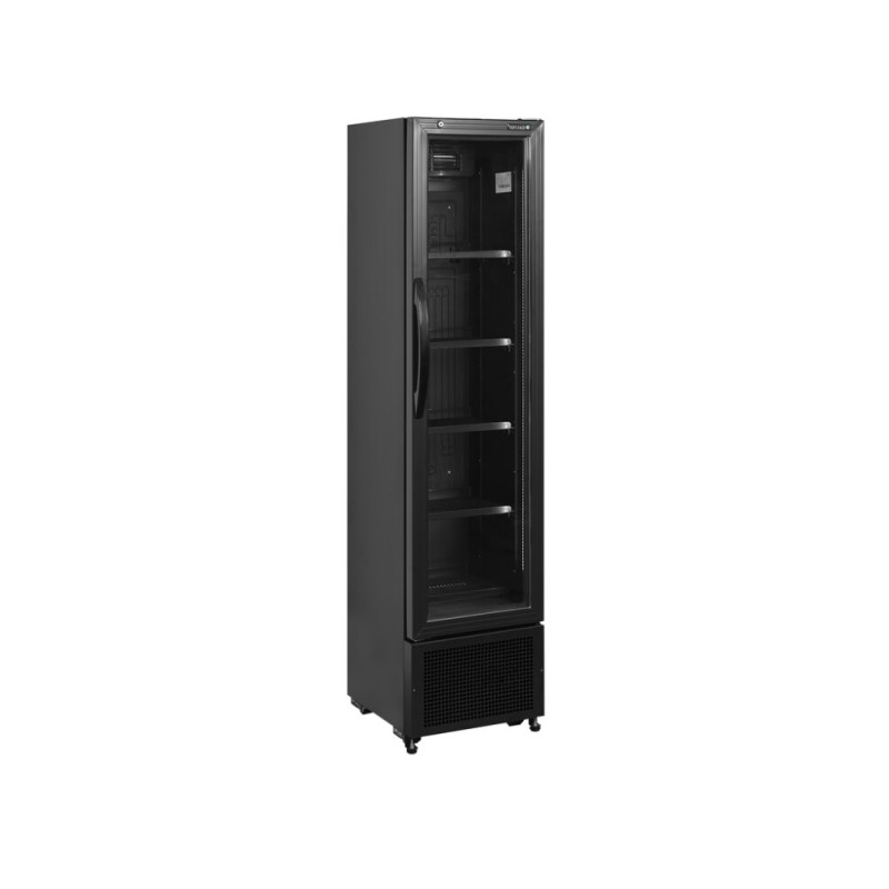 Armoire Réfrigérée à Boissons Porte Vitrée Noir TEFCOLD 114 L - Performance et Élégance