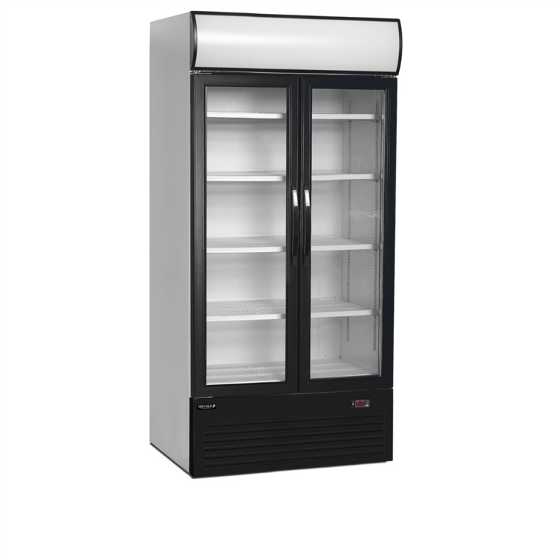 TEFCOLD Beverage Refrigerated Cabinet: Elegant Design, 524L, Glass Doors